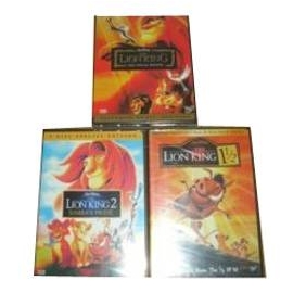 The Lion King 1-3 Complete DVD Boxset (1 +1 1/2 2 Trilogy